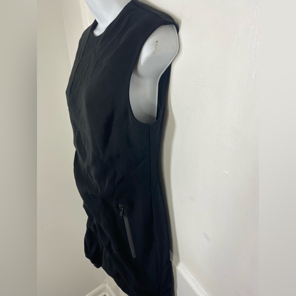 Louis Vuitton Uniform Designer Black Mini Dress w Zipper Pockets - Picture 3 of 8